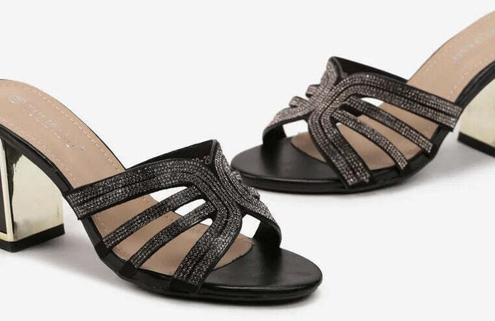 York - Sandali Con Inserto A Farfalla Strass