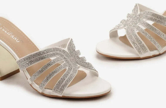 York - Sandali Con Inserto A Farfalla Strass