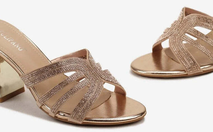 York - Sandali Con Inserto A Farfalla Strass