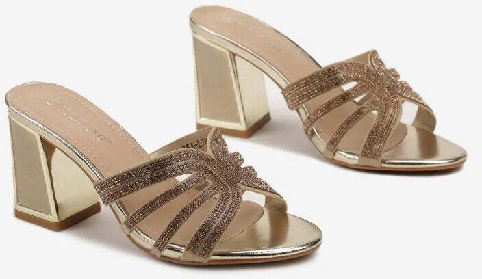 York - Sandali Con Inserto A Farfalla Strass