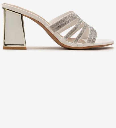 York - Sandali Con Inserto A Farfalla Strass