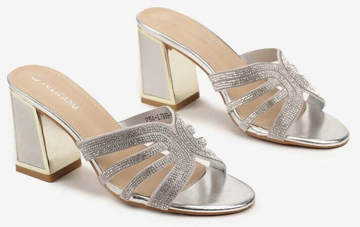 York - Sandali Con Inserto A Farfalla Strass