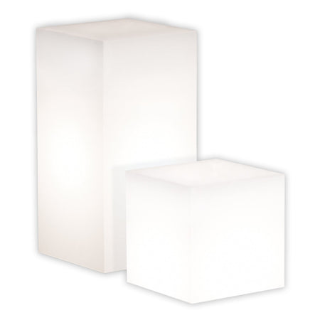 Tavolino da giardino luminoso YouCube Bright quadrato con led decorazione Made in Italy
