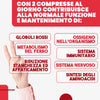 Ferro integratore 30 mg con acido folico e vitamina b2-160 compresse - per globuli rossi, ossigeno, sistema immunitario, stanchezza e benessere mentale