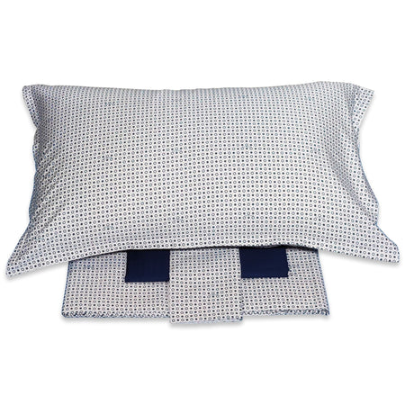 Completo Lenzuola Trussardi Micro Circles Matrimoniale Raso di Cotone - The King Luxury