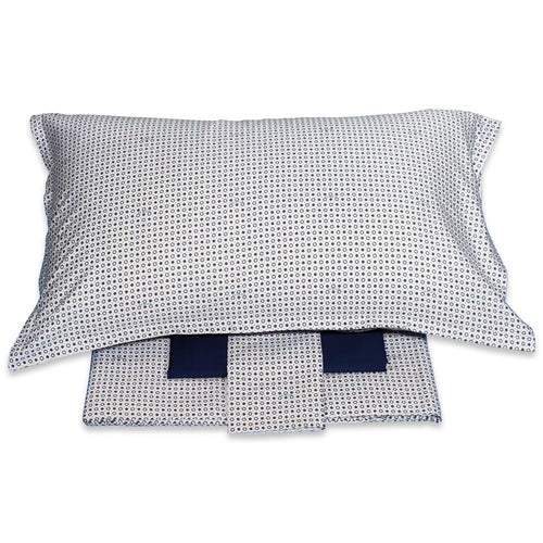 Completo Lenzuola Trussardi Micro Circles Matrimoniale Raso di Cotone - The King Luxury