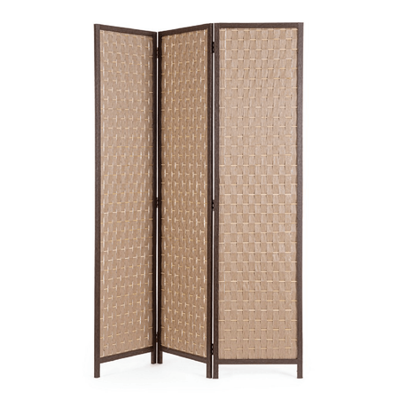 Paravento jorah marrone in bamboo, 135 x 180 cm