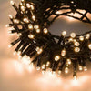 Nastro catena luci led natalizie champagne 5 metri 100 lucine ad uso interno 220v