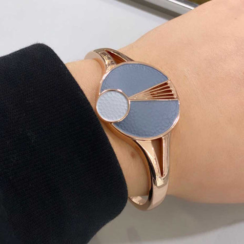 Bracciale artigianale Orbital Sigillo Alexarte, con cristalli, placcature in oro o argento e confezione elegante