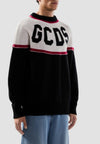 GCDS MAGLIONE STRIPES LOGO SWEATER da uomo