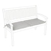 Cuscino per panca a 2 posti, idrorepellente e sfoderabile cerniera lampo, da 115 x 47 cm