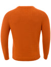 Gran Sasso Maglia Girocollo in Cotone Arancione da uomo