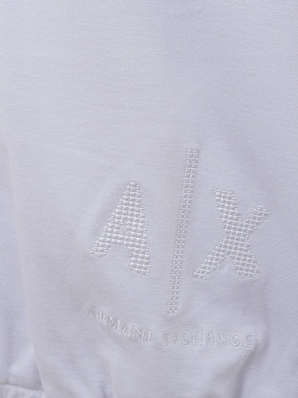 Armani Exchange Felpa con Zip Gold da donna