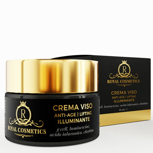 Royal Cosmetics Crema viso anti-age-lifting-illuminante 50ml. Effetto lifting, idratazione profondam azione rigenerante, rassodante, illuminante.