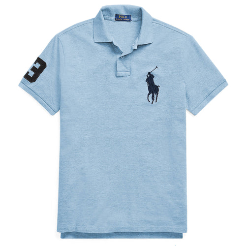 Polo Ralph Lauren Uomo 100% Cotone Pony Ricamato Slim Fit Maniche Corte Maxi Logo Big Pony