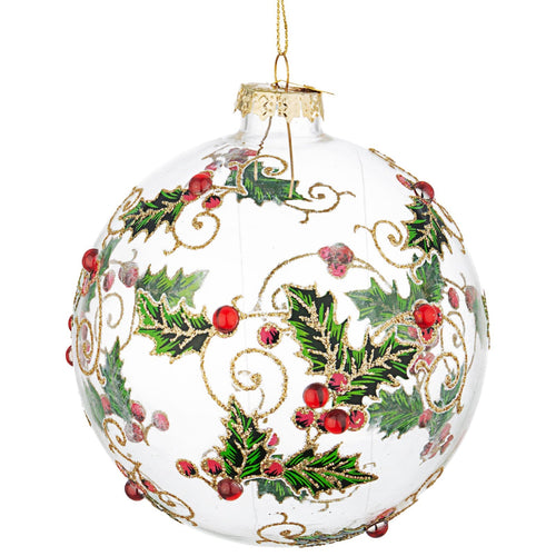 Palline per albero di Natale in vetro decorate color Zaida Trasparente