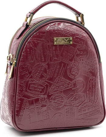 Zainetto-in-pelle-con-stampa-passport-da-Donna-ALV-by-Alviero-Martini---AL008B2310