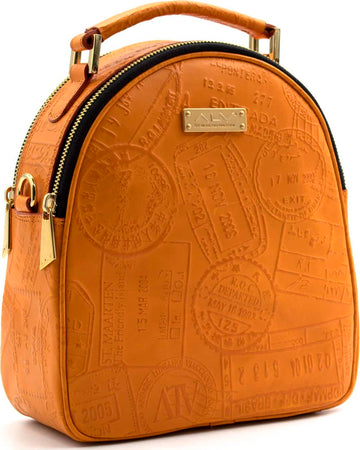 Zainetto-in-pelle-con-stampa-passport-da-Donna-ALV-by-Alviero-Martini---AL008B2310