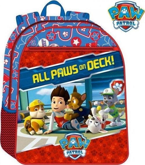 Zainetto-Paw-Patrol-Cuccioli-28cm-Microfibra+pvc-Bambini-Scuola-Asilo-Elementari