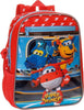 Zainetto-Scuola-Super-Wings-28-Cm-Zaino-Asilo-Bambini-Rosso-Azzurro-6-Lt