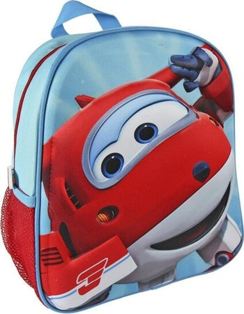 Zainetto-Super-Wings-Rilievo-3d-Pink-Bambini-Scuola-Asilo-Elementari-Materna