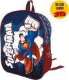 Zainetto-Superman-Stampa-Rilievo-3d-Warner-Bros-Bambini-Scuola-Asilo-Elementari