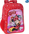 Zaino-Americano-Scuola-Elementare-Media-Zainetto-30x40x16-Cm-Disney-Minnie-Mouse