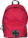 Zaino-Americano-Scuola-Tempo-Libero-In-Tessuto-Chiusura-A-Zip-Colore-Rosso