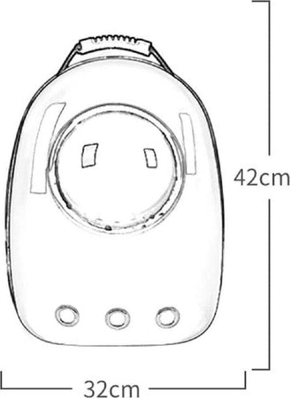 Zaino Borsa Trasportino Gatto Cane Portatile Viaggio Design A Capsula Spaziale Prodotti per animali > Prodotti per Cani > Trasportini Trade Shop italia - Napoli, Commerciovirtuoso.it
