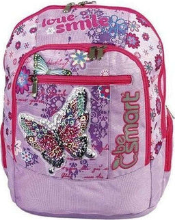 Zaino Cartella Teen Be Smart Butterfly Scuola Medie Elementari