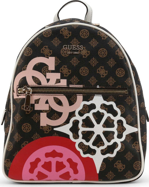 Zaino Da Donna Guess Hwgp69_95320 in Ecopelle Marrone Fantasia Zaino Fashion 1 Manico E Spallacci Regolabili Zip E Tasca Esterna 32x28x13 Cm Moda/Valigie borse e accessori da viaggio/Zaini/Zaini Casual Starbag - Gaeta, Commerciovirtuoso.it