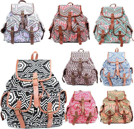 ZAINO DONNA CASUAL TRACOLLA SACCHETTO TELA RETRO' VINTAGE AZTECO BORSA SCUOLA Moda/Donna/Borse/Borse a zainetto Trade Shop italia - Napoli, Commerciovirtuoso.it