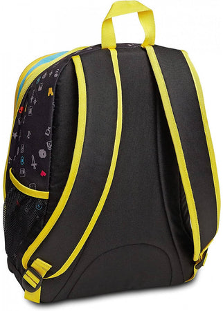 Zaino Doppio Scomparto 30x41x12cm Seven Two Players One Console Zaino per La Scuola per Ragazzi Con Spallacci Imbottiti E Rinforzati 34 Lt