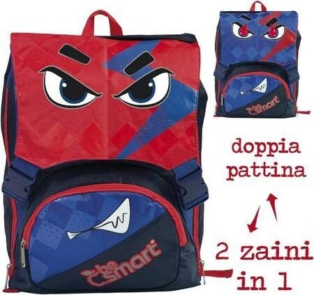 ZAINO ESTENSIBILE BE SMART BLU ROSSO CON TASCHE CARTELLA SCUOLA ELEMENTARI MEDIE Cancelleria e prodotti per ufficio/Scuola e materiale didattico/Materiale scolastico/Cartelle e zaini per la scuola/Zainetti per bambini Trade Shop italia - Napoli, Commerciovirtuoso.it