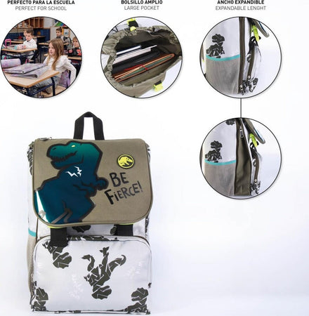 Zaino Estensibile Jurassic world Cancelleria e prodotti per ufficio/Scuola e materiale didattico/Materiale scolastico/Cartelle e zaini per la scuola/Zainetti per bambini Store Kitty Fashion - Roma, Commerciovirtuoso.it