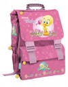 Zaino per Bambine Biembi Rosa Estensibile Baby Looney Tunes Tweety Con Spallacci Imbottiti E Regolabili E Tasconi Zaino per La Scuola 40x30x15cm