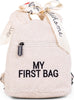 Zaino per Bambini Childhome My First Bag Teddy Off White Ecrù Prima infanzia/Cambio del pannolino/Borse fasciatoio/Zaini fasciatoio La Casa Del Bebè - Napoli, Commerciovirtuoso.it