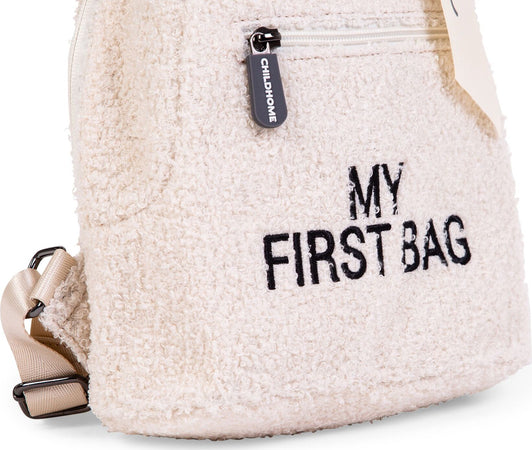 Zaino per Bambini Childhome My First Bag Teddy Off White Ecrù Prima infanzia/Cambio del pannolino/Borse fasciatoio/Zaini fasciatoio La Casa Del Bebè - Napoli, Commerciovirtuoso.it