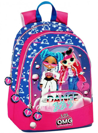 Zaino per La Scuola Bambina Zaino Organizzato Lol Surprise Omg 30x43x21cm Franco Cosimo Panini