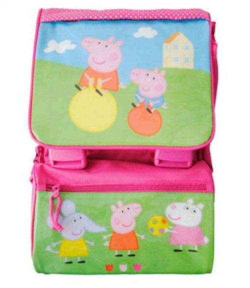 Zaino Per La Scuola Peppa Pig Rosa Con Patta Lucida Accademia Zaino Cartella Per Bambini Con Spallacci Regolabili Imbottiti Tasca Frontale 26x18x35 Cm