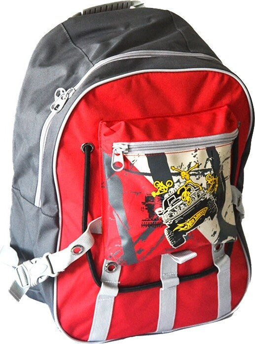 Zaino Per Scuola Gita Tempo Libero Escursioni Hot Weels Tessuto