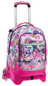 Zaino Scuola Bambine Ragazze Con Trolley Jack-3wd Sj Gang Animali Fantasy Girl, Candy Fuxia 37 X 51 X 27 Cm Seven