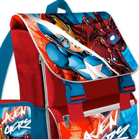 Zaino Scuola Estensibile Avengers Cartella Astuccio Completo