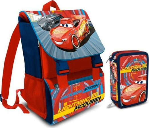 Zaino Scuola Estensibile Cars Saetta Mc Queen Cartella + Astuccio Completo 3 Zip Cancelleria e prodotti per ufficio/Scuola e materiale didattico/Materiale scolastico/Cartelle e zaini per la scuola/Zainetti per bambini Trade Shop italia - Napoli, Commerciovirtuoso.it
