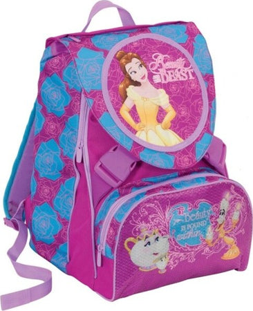 Zaino-Scuola-Gioco-Estensibile-La-Bella-E-La-Bestia-Cartella-Per-Ragazze-Bambine