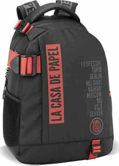 Zaino Scuola La Casa De Papel - La Casa Di Carta Nero per La Scuola Cancelleria e prodotti per ufficio/Scuola e materiale didattico/Materiale scolastico/Cartelle e zaini per la scuola/Zaini per ragazzi Cartoleria Deja Vu - Crotone, Commerciovirtuoso.it