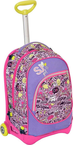 Zaino Scuola Ragazzi Trolley 3in1 Jack Sj Con Carrello Rimovibile