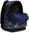 Zaino Scuola Reversible Pockets Seven Blue Cashmere Con Auricolari Zaino per Ragazzi Fantasia