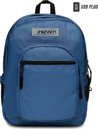 Zaino Scuola Seven Freethink Unisex Blue Deep per La Scuola Cancelleria e prodotti per ufficio/Scuola e materiale didattico/Materiale scolastico/Cartelle e zaini per la scuola/Zaini per ragazzi Cartoleria Deja Vu - Crotone, Commerciovirtuoso.it