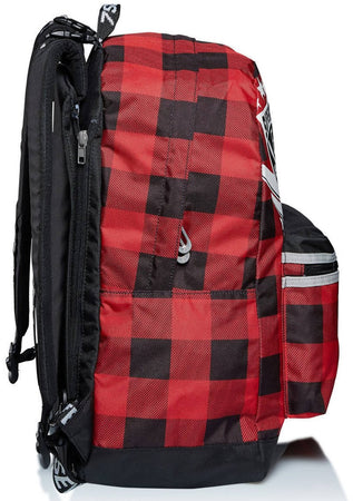 Zaino Scuola Seven Reversibile College Boy Rosso Con Cuffie Zaino Scuola Rosso e Nero